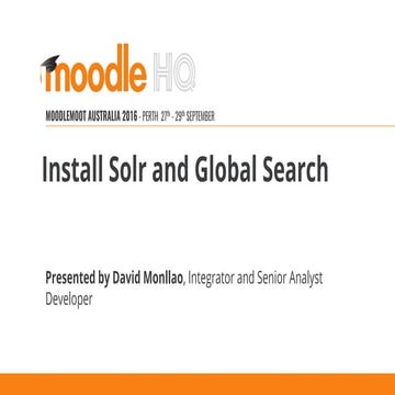 Install solr and global search