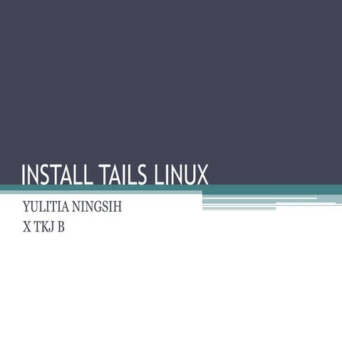 Install TAILS LINUX