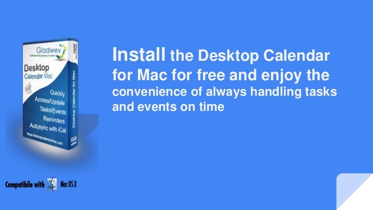 Show calendar on mac desktop - paghappy