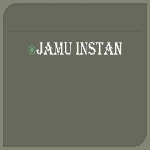 Instan jamu
