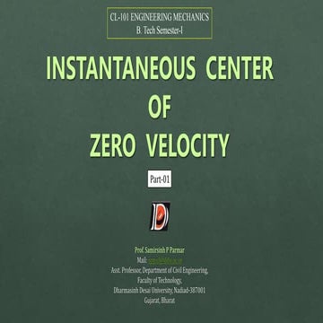 Instantaneous Center Part-1.ppt