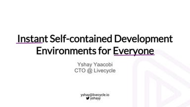 Instant developer onboarding with self contained repositories