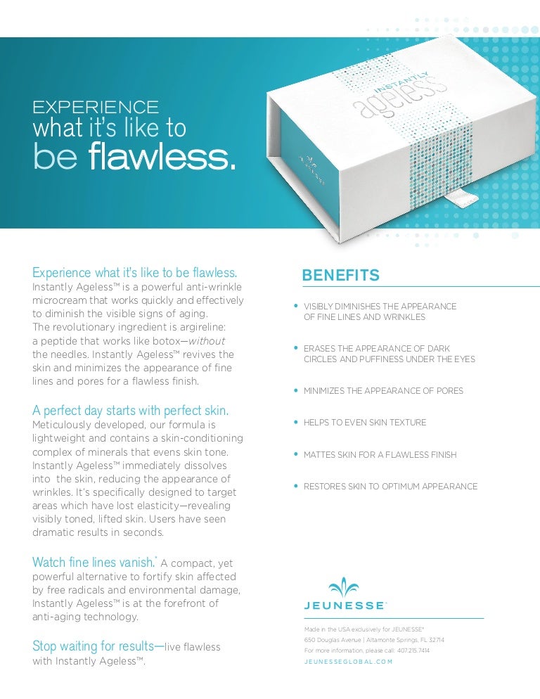 instantly ageless microcream