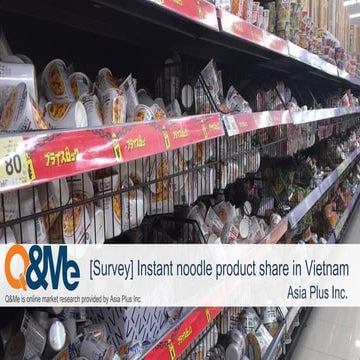 [Survey] Instant noodle store share in Vietnam