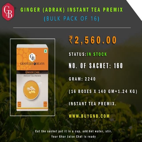 Instant tea premix | PPTX