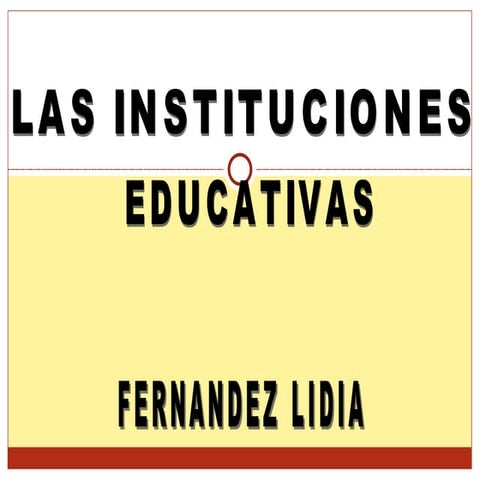 Institución  lidia fernández