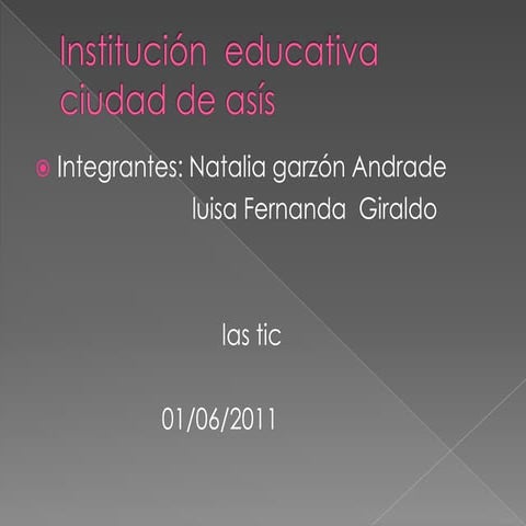 Institución  educativa ciudad de asís