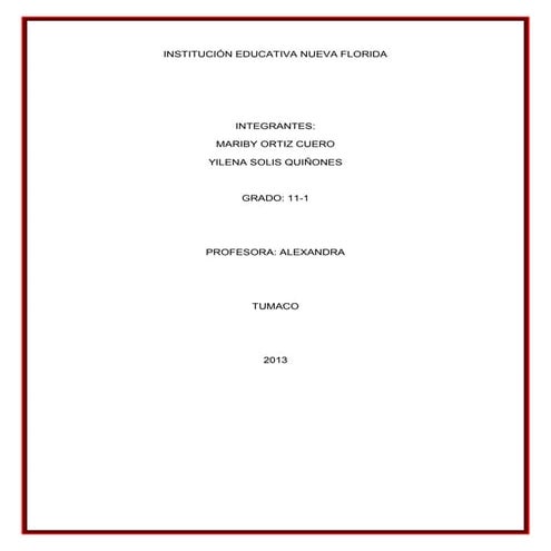 Institución educativa nueva florida
