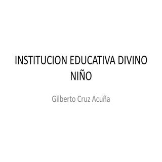 Institucion educativa divino niño