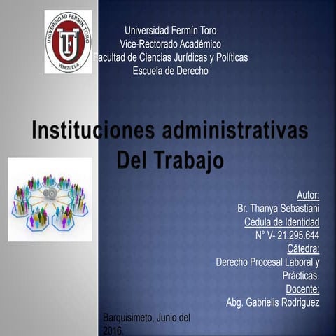 Instituciones del trabajo