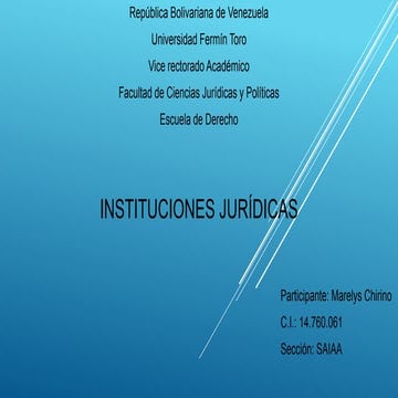 Instituciones juridicas