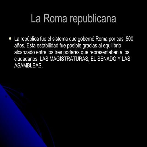 Instituciones república romana