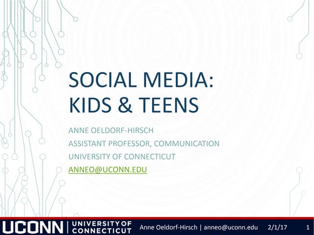 Social Media: Kids & Teens