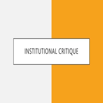 Institutional Critque.pptx