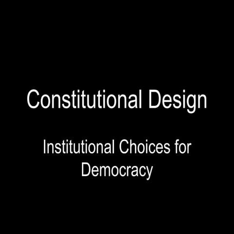 Institutional designs. exec_and_elect_sys.7-2012