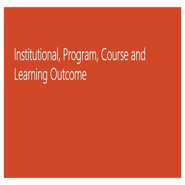 Institutional, Program, Course and Learning Outcome.pptx