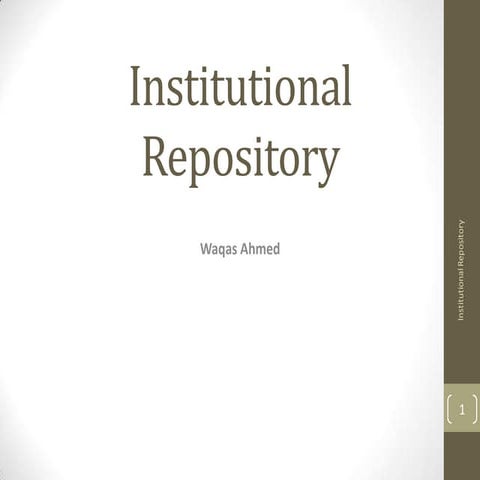 Institutional repository