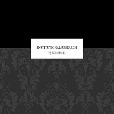 Institutional research