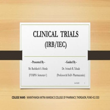 Institutional review Board (IRB) by Mr. Rushikesh Shinde.pptx