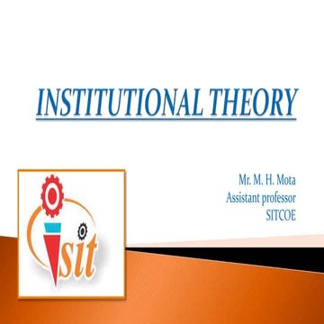 Institutional theory