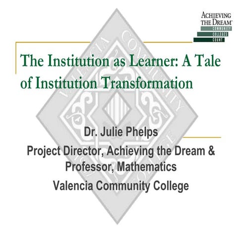 Institution As Learner