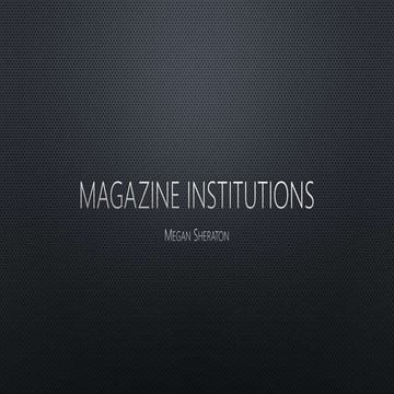 Institution research