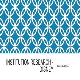 Institution research - Disney