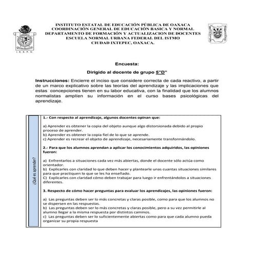 Instituto estatal de educación pública de oaxaca