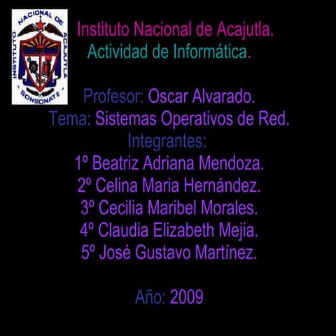 sistemas  operativos de red