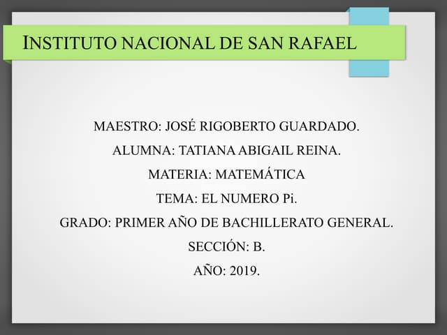 el numero pi