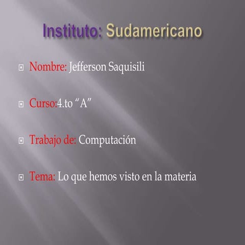 Institutos