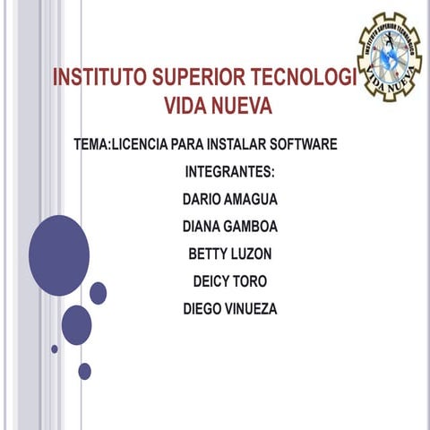 Instituto superior tecnologico vida nueva