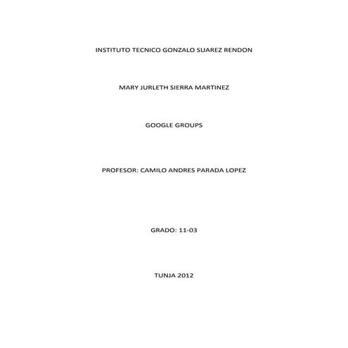 Instituto tecnico gonzalo suarez rendon