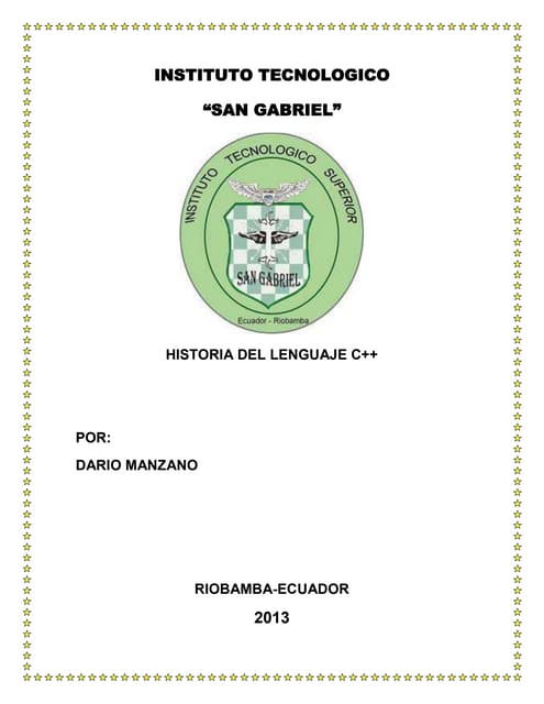 historia del lenguaje c++ | PDF
