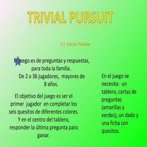 Instrucciones Carolina Trivial
