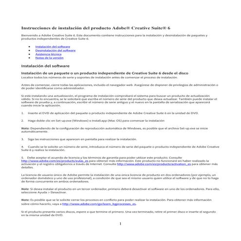 Instrucciones de instalación