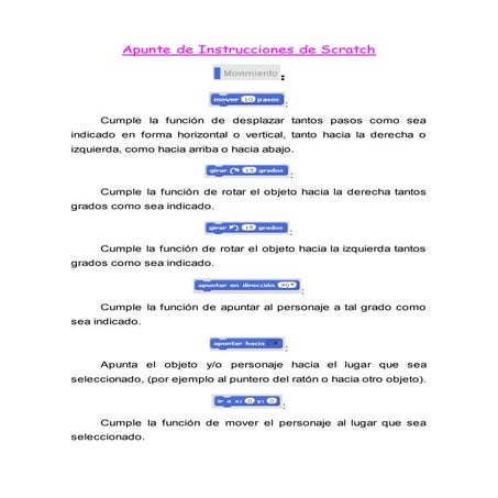 Bloque apariencia SCRATCH | PDF