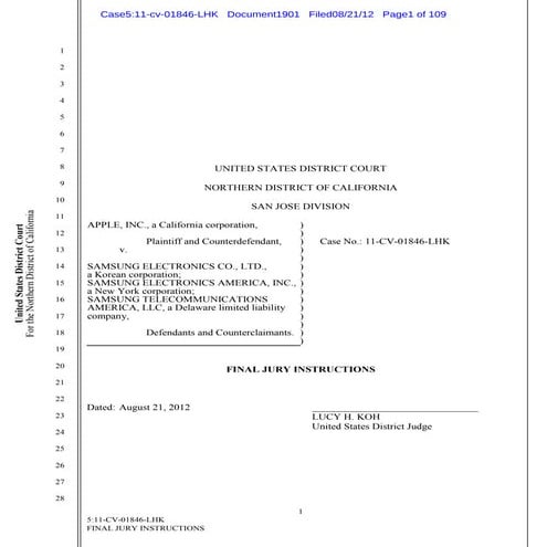 Instrucciones para el jurado