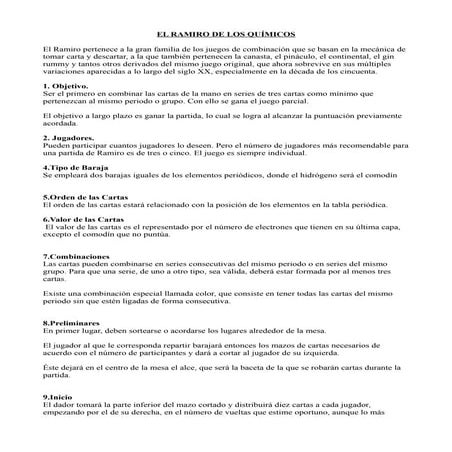 Instrucciones ramiro