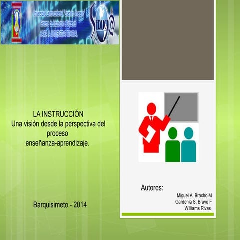 La Instrucción desde la perspectiva de la enseñanza-aprendizaje
