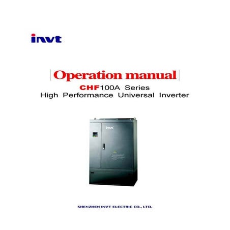 Instrucsia chf100 a