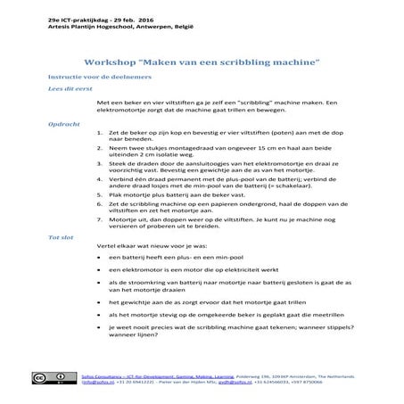 Instructiekaart "Individueel: Ervaar een STEM-activiteit (Maak een scribbling...