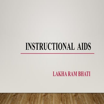 INSTRUCTIONAL AIDS.(Audio visual aids)pptx