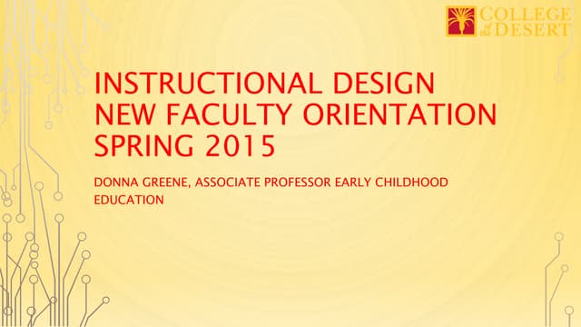 Instructional design