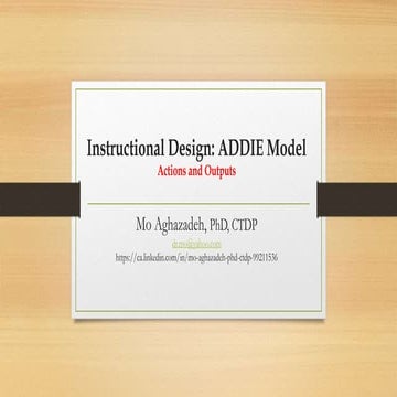 Instructional design plan | PPTX