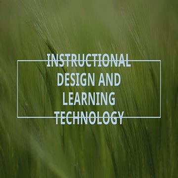 Instructional Design and Learning Technology - Linkedin.pptx