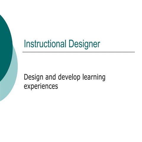 Instructional Designer