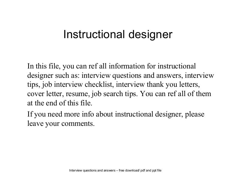 instructionaldesigner 140702084647 phpapp01 thumbnail 4jpgcb1404290839 - Instructional Designer Resume instructionaldesigner 140702084647 phpapp01 thumbnail 4jpgcb1404290839 - Instructional Designer Resume