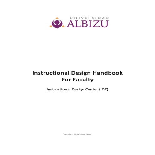 Instructional design handbook compact