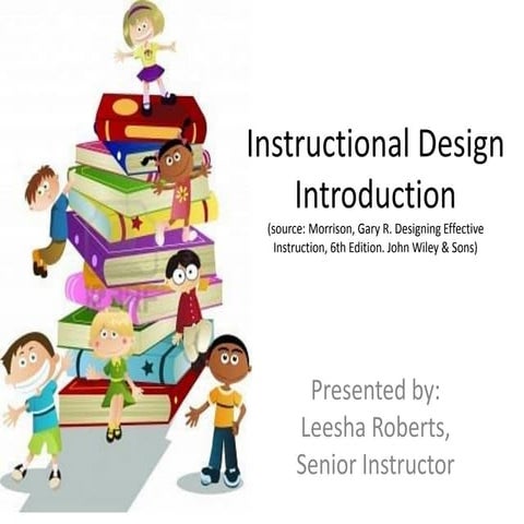 Instructional design – introduction [2018 update]